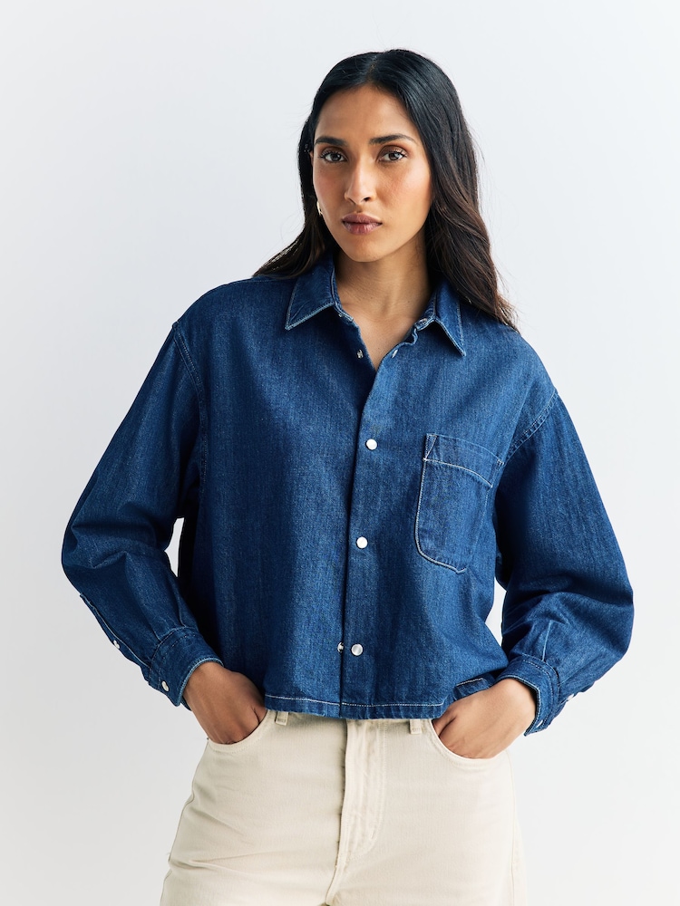 A.P.C. Blue Samantha Shirt - Image 1 of 5