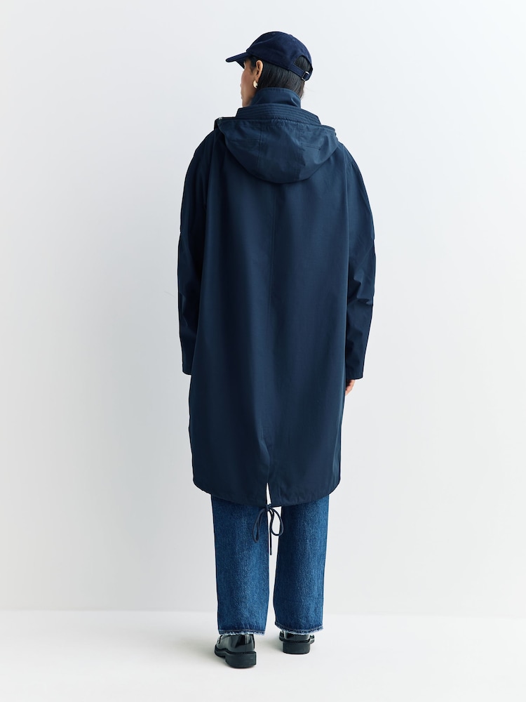A.P.C. Blue Antonin Parka Jacket - Image 4 of 4