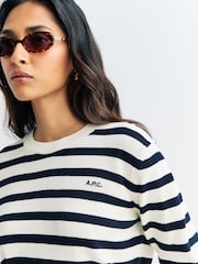 A.P.C. White Pull Josepha Jumper - Image 5 of 5