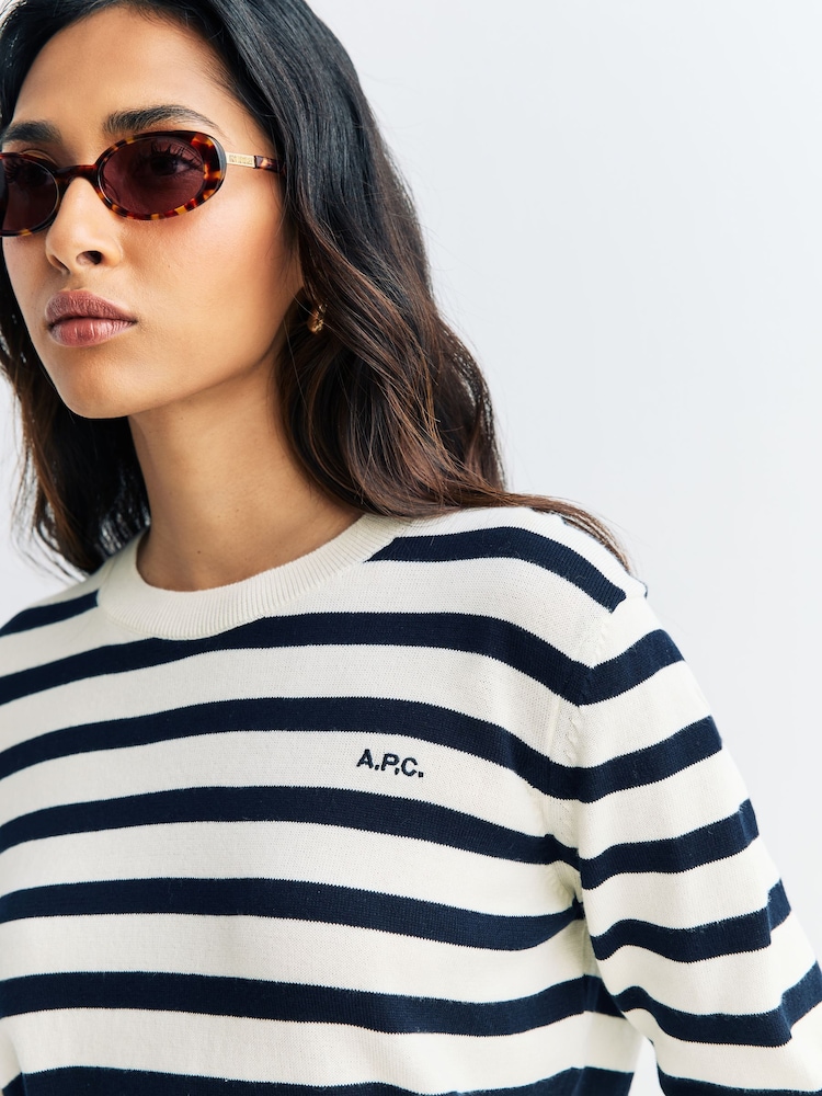 A.P.C. White Pull Josepha Jumper - Image 5 of 5