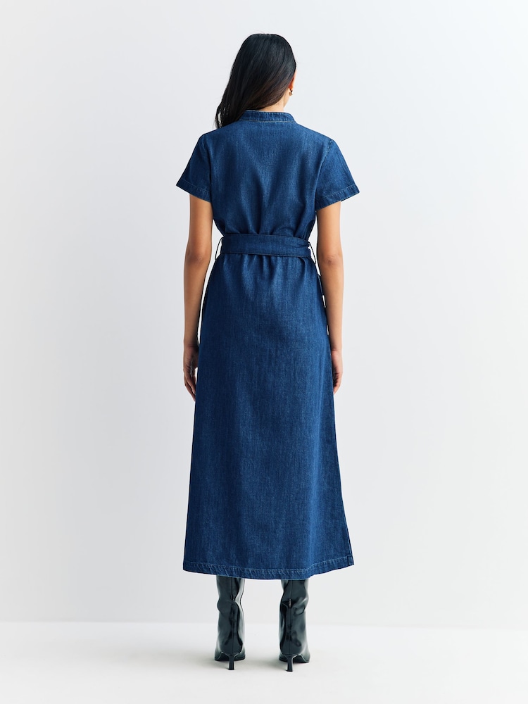A.P.C. Blue Annelie Robe - Image 4 of 4