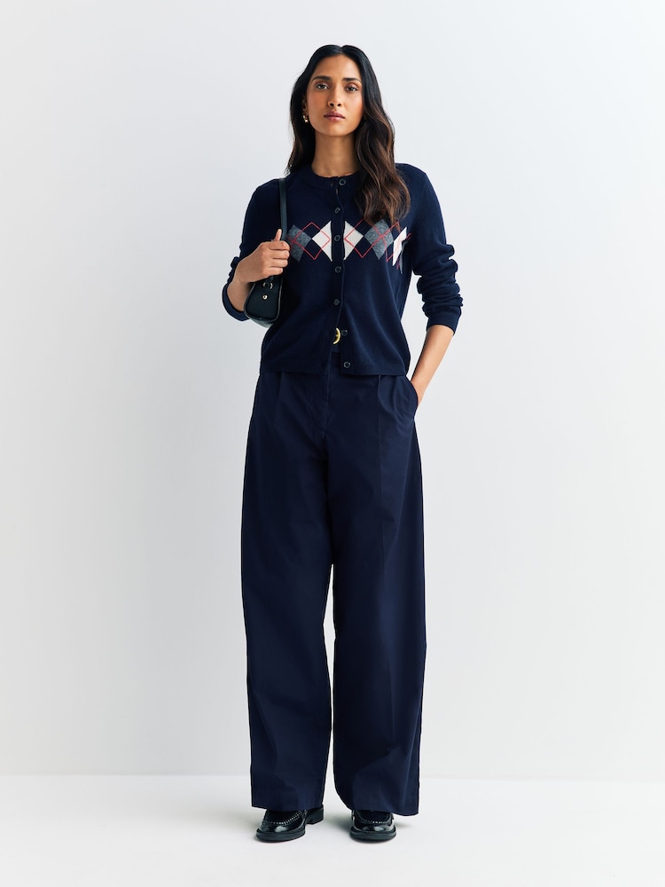 A.P.C. Blue Pantalon Veronica Trousers - Image 1 of 6