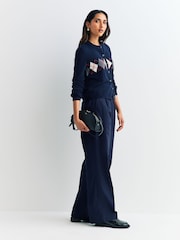 A.P.C. Blue Pantalon Veronica Trousers - Image 2 of 6