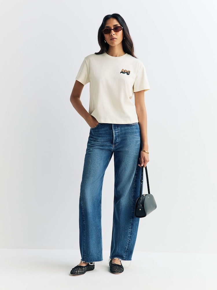 A.P.C. Cream T-Shirt - Image 2 of 5