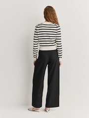 A.P.C. Black/White Gaelle Cardigan - Image 2 of 6