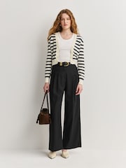 A.P.C. Black/White Gaelle Cardigan - Image 3 of 6