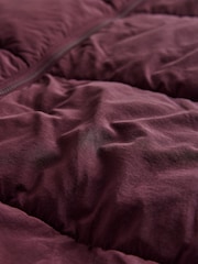 The Set Burgundy Red Hooded Longline Padded Maxi Coat - Image 2 of 3
