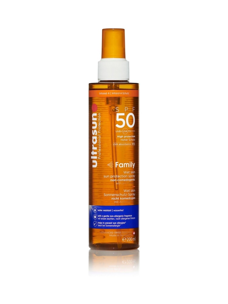 Ultrasun Family Wet Skin Spray SPF50 200ml - Image 1 of 2