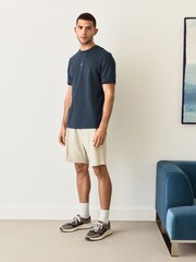 Blue Jacquarded Pattern Smart T-Shirt - Image 2 of 8