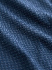 Blue Jacquarded Pattern Smart T-Shirt - Image 7 of 8