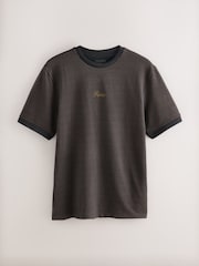 Bronze Jacquarded Pattern Smart T-Shirt - Image 1 of 3