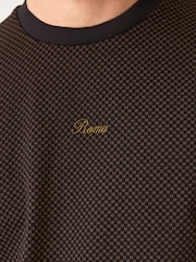 Bronze Jacquarded Pattern Smart T-Shirt - Image 5 of 8