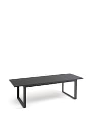 La Redoute Intérieurs Black Zory Aluminium Extendable 10 Seater Garden Table - Image 2 of 5