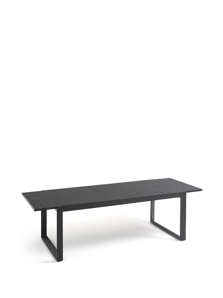 La Redoute Intérieurs Black Zory Aluminium Extendable 10 Seater Garden Table - Image 2 of 5