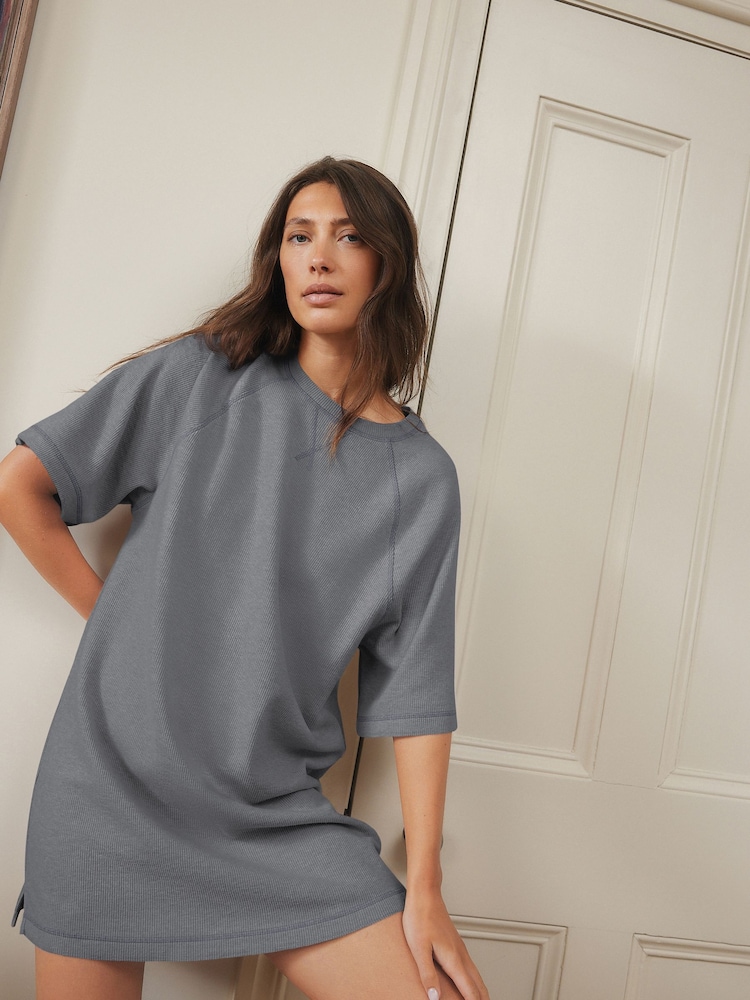 Cinza - Camisola Waffle Aconchegante - Imagem 1 de 9