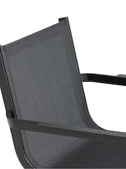 La Redoute Intérieurs Charcoal Set of 2 Zory Aluminium Garden Armchairs - Image 4 of 4