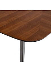 La Redoute Intérieurs Walnut Watford Vintage Inlaid Marquetry 8 Seater Table - Image 4 of 4