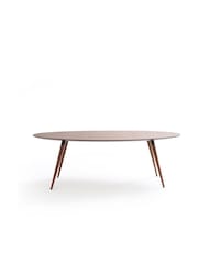 La Redoute Intérieurs Walnut Watford Walnut Elliptical 6-8 Seater Dining Table - Image 1 of 4