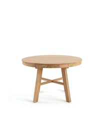 La Redoute Intérieurs Oak Zebarn Extendable Round 4 to 8 Seater Dining Table - Image 2 of 5