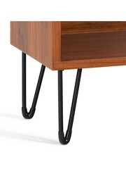 La Redoute Intérieurs Walnut Watford Vintage Console Table with Shelving - Image 3 of 4