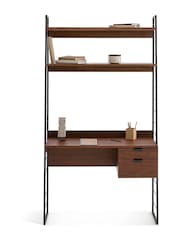 La Redoute Intérieurs Walnut Watford Desk Shelving Unit - Image 1 of 3