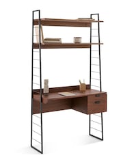 La Redoute Intérieurs Walnut Watford Desk Shelving Unit - Image 2 of 3