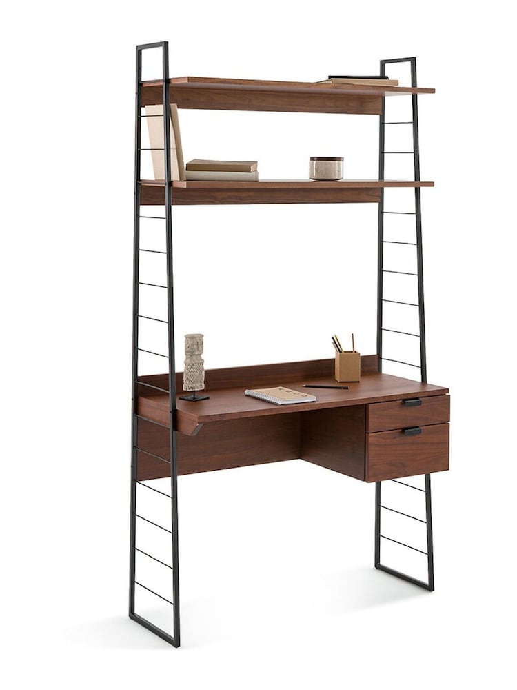 La Redoute Intérieurs Walnut Watford Desk Shelving Unit - Image 2 of 3