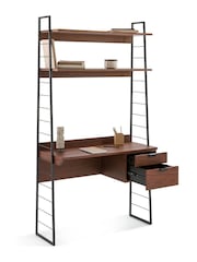 La Redoute Intérieurs Walnut Watford Desk Shelving Unit - Image 3 of 3