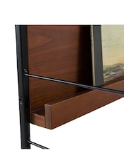 La Redoute Intérieurs Black Watford Vintage Walnut and Metal TV Cabinet - Image 4 of 5