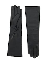 Dune London Black Impressive Long Leather Winter Gloves - Image 3 of 3