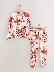 Neutral Pumpkin 100% Cotton Long Sleeve Pyjamas - Image 1 of 3