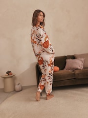 Neutral Pumpkin Long Sleeve Pyjamas - Image 5 of 9
