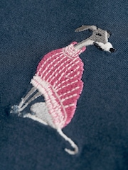 Navy Dog Jersey Short Sleeve Pyjamas - Image 4 of 4