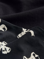 Black White Bow Cotton Short Sleeve Pyjamas - Image 8 of 8