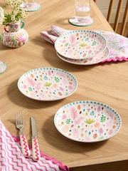 Lucy Tiffney Set of 4 Autumn Leaves Side Plates - Imagen 1 de 3