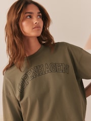 Sage Green Gingham Cotton Short Sleeve Pyjamas - Image 6 of 10