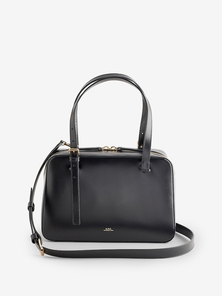 A.P.C. Black Sac Virginie Box Bag - Image 1 of 1