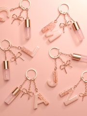 Pink Just Pink Perfume Monogram Keyring - Image 1 of 3