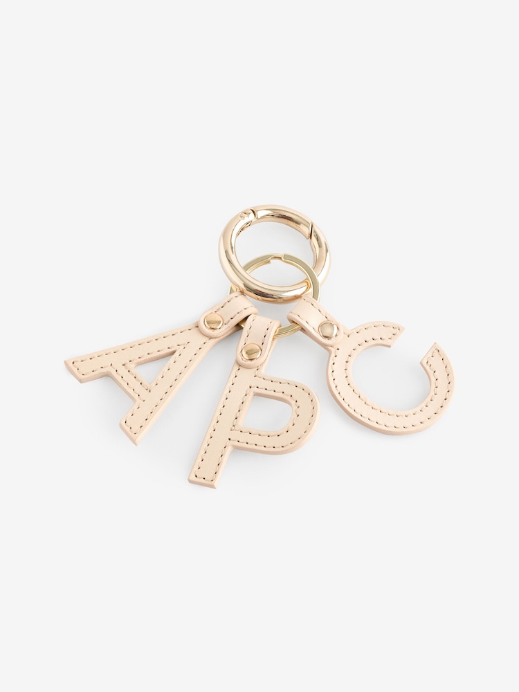 A.P.C. Cream Porte-Cles Lettres Keyring - Image 1 of 1