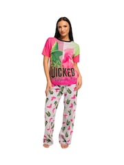 Character Wicked Elphaba And Glinda Long Sleeve 100% Cotton Pyjamas Set - صورة 4 من 5