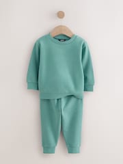 Grün - Jersey-Set mit Sweatshirt und Jogginghose (3 M.–7 J.) - Bild 5 von 8