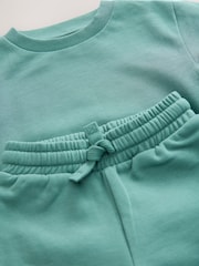 Grün - Jersey-Set mit Sweatshirt und Jogginghose (3 M.–7 J.) - Bild 7 von 8
