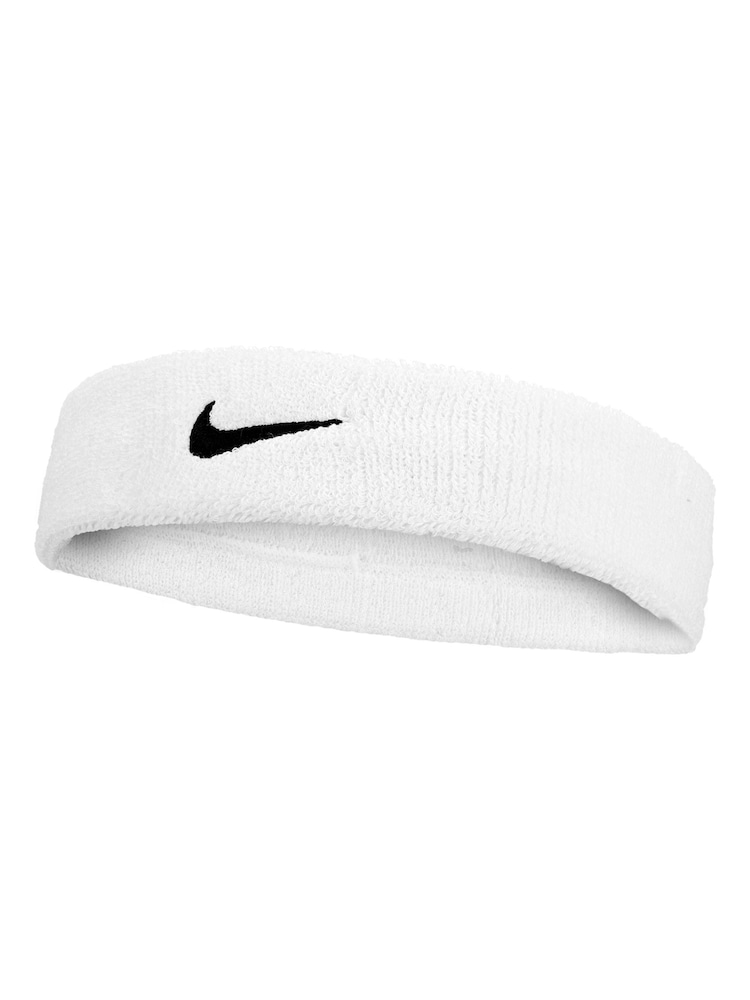 Nike White Swoosh Classic Headband - Image 1 of 1