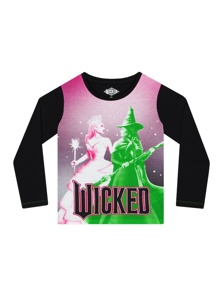 طقم من بيجامة قطن 100% بكُم طويل بتصميم مستوحى من شخصية Wicked Elphaba - صورة 2 من 8