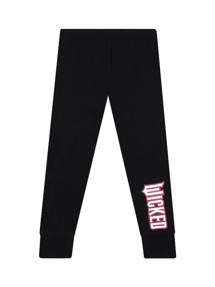 Character Black Wicked Elphaba Long Sleeve 100% Cotton Pyjamas Set - Image 3 of 8