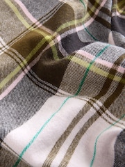 Verde caqui - Pijama de manga larga con diseño de canalé a cuadros - Imagen 9 de 9