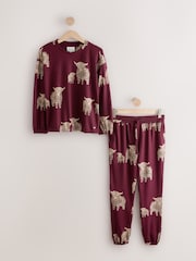 Berry Hamish Cosy Long Sleeve Pyjamas - Image 1 of 3