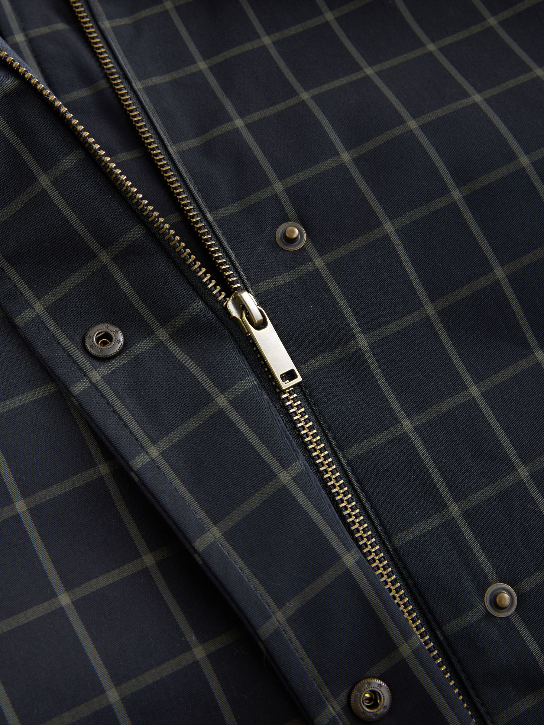 Buy Navy Check Cord Collar Heritage Coat from Next Canada
