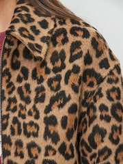 Animal Print Zip Through Jacket - Image 5 of 8