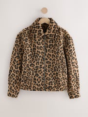 Animal Print Zip Through Jacket - Image 6 of 8